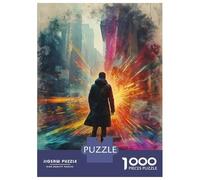 1000 Piece Jigsaw Puzzles for Teenagers Man Facing Bright Future Puzzles for Adults Anti-Stress Toys Analysis And Logic Unique Birthday And Gifts 52x38cm/1000pcs