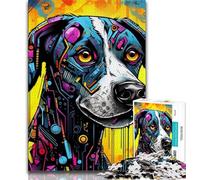 1000 Piece Jigsaw Puzzles for Teenagers Mechanical Dog Teenager Puzzles,Toys Educational Games Stress Relieving Unique Birthday And Gifts (size 75x50cm)