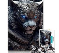 1000 Piece Jigsaw Puzzles for Teenagers Mechanical Tiger 1000 Piece Puzzle,for Educational Game Challenge Toy Deal As Gifts for The Whole Family (size 38x26cm)