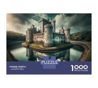 1000 Piece Jigsaw Puzzles for Teenagers Medieval Castle Reflections Jigsaws for Adults Family Game Pattern Assembly Unique Birthday And Gifts 38x26cm/1000pcs