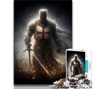 1000 Piece Jigsaw Puzzles for Teenagers Medieval Knights Adult Puzzles,Stress Reliever Difficult Challenge Unique Home Decor And Gifts 38x26cm