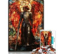 1000 Piece Jigsaw Puzzles for Teenagers Medieval Majestic Knight Adult Puzzles,Learning Educational Toys Family Games Unique Birthday And Gifts 26x38cm