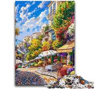 1000 Piece Jigsaw Puzzles for Teenagers Mediterranean Urban Scenery Adult Puzzles,Challenging Game Toys Wall Decoration Unique Birthday And Xmas Gifts (50x75cm)