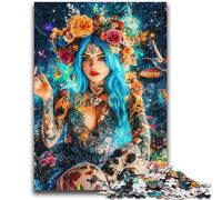 1000 Piece Jigsaw Puzzles for Teenagers Mexican Skull Girls for And 14 Years And over Impossible Game Christmas Birthday Gift 26x38cm