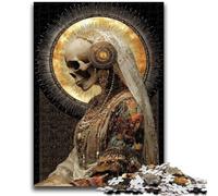 1000 Piece Jigsaw Puzzles for Teenagers Mexican Style Skull Adult Puzzles,Brain Intelligence Challenge Addictive Toys for Home Decoration (50x75cm)
