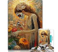 1000 Piece Jigsaw Puzzles for Teenagers Mexican Style Skull,Educational Games Home Decoration Birthday Present,Gifts,Wall Art (75x50cm)