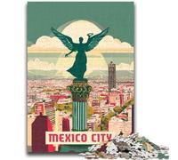 1000 Piece Jigsaw Puzzles for Teenagers Mexico City 1000 Piece Puzzle,Unique Birthday And Gifts for Age 14 Years Up (50x75cm)