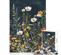 1000 Piece Jigsaw Puzzles for Teenagers Midnight Botanical Display Jigsaw 1000 Pieces Practical Game Gifts for Women Men Precision Cutting (38x52cm)
