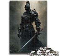 1000 Piece Jigsaw Puzzles for Teenagers Mighty Medieval Knight Adult Puzzles,Stress Reliever Difficult Challenge Unique Home Decor And Gifts (26x38cm)