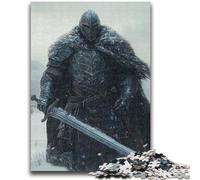 1000 Piece Jigsaw Puzzles for Teenagers Mighty Medieval Knight Teenager Jigsaw,Family Activity Fun at Home Activities, Birthday Present,Travel Gifts (26x38cm)
