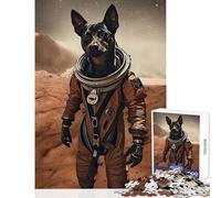 1000 Piece Jigsaw Puzzles for Teenagers Miniature Pinscher On Mars Home Decoration Toys Great Gift Educational Game Artists Collection, Fine Art Size 50x75cm