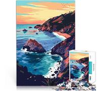 1000 Piece Jigsaw Puzzles for teenagers Minimalist California Art Analysis and logic is ideal as a gift for the whole family 50x70cm