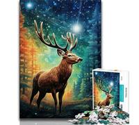 1000 Piece Jigsaw Puzzles for Teenagers Mirage Deer Teenager Jigsaw,Challenging Game for Is Ideal As A Gift for The Whole Family (size 38x26cm)