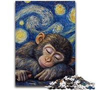 1000 Piece Jigsaw Puzzles for Teenagers Monkey Night Sky Learning Educational Toys Unique Home Decor And Gifts for 14+ 50x75cm