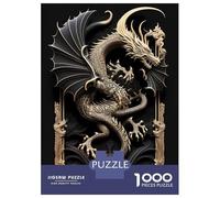 1000 Piece Jigsaw Puzzles for Teenagers Monster Dragon Art Deco Jigsaw for Adults Relax Games Hand Speed Race Deal As Gifts for The Whole Family 52x38cm/1000pcs