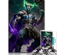1000 Piece Jigsaw Puzzles for Teenagers Monster with A Hammer Adult Puzzles,Stress Reliever Staycation Kill Time Wishlist with Santa Claus (size 75x50cm)