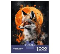 1000 Piece Jigsaw Puzzles for Teenagers Moonlit Fox Teenager Puzzles Brain Teaser Game But Fun And Humorous Unique Birthday And Gifts 38x26cm/1000pcs
