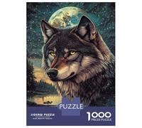 1000 Piece Jigsaw Puzzles for Teenagers Moonlit Wolf & Sheep -2 Adult Jigsaw Puzzle Toy Wall Decor Wall Art Unique Birthday And Gifts 70x50cm/1000pcs