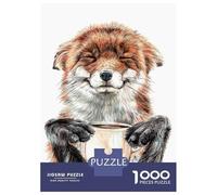 1000 Piece Jigsaw Puzzles for Teenagers Morning Fox Adult Puzzles Toy Wall Decor A Work of Art for Birthday, Chrismas 52x38cm/1000pcs