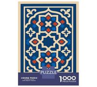 1000 Piece Jigsaw Puzzles for Teenagers Morocco Geometric Pattern Art Puzzles for Adults Anti-Stress Toys Analysis And Logic Unique Birthday And Gifts 38x26cm/1000pcs