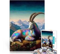 1000 Piece Jigsaw Puzzles for teenagers Mountain Goat Resting Für Familienspaß Geburtstagsgeschenk, Geschenke75x50cm