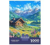 1000 Piece Jigsaw Puzzles for Teenagers Mountain Retreat Adult Puzzles Relaxing Games Enhance Memory Help The Brain Exercise 52x38cm/1000pcs