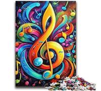 1000 Piece Jigsaw Puzzles for Teenagers Musical Symbols 1000 Piece Jigsaw,Interesting Stress Reduction Parent-child Interaction (75x50cm)