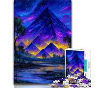 1000 Piece Jigsaw Puzzles for Teenagers Mysterious Egyptian Pyramids,Family Entertainment Toys Is Ideal As A Gift for The Whole Family (38x26cm)