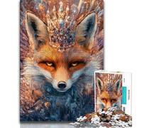 1000 Piece Jigsaw Puzzles for Teenagers Mysterious Fox 1000 Piece Puzzle,for Educational Game Challenge Toy Deal As Gifts for The Whole Family (size 75x50cm)