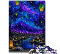 1000 Piece Jigsaw Puzzles for Teenagers Mysterious Mount Fuji Artistic Wall Decor & Birthday Gift Idea for Friends, Home Office 26x38cm
