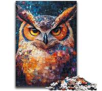1000 Piece Jigsaw Puzzles for Teenagers Mysterious Owl Challenging Game And Family Play Educational Game for Birthday, Chrismas 26x38cm