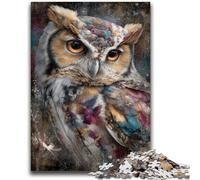 1000 Piece Jigsaw Puzzles for Teenagers Mysterious Owl Challenging To Complete But Fun And Humorous Birthday Present, Gifts, Wall Art 50x75cm