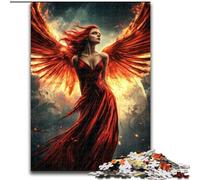 1000 Piece Jigsaw Puzzles for Teenagers Mysterious Phoenix Girl, Help The Brain Exercise Addictive Toys to Cultivate Patience Enhance Memory (Size 26x38cm)