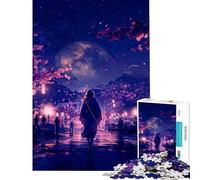 1000 Piece Jigsaw Puzzles for Teenagers Mystic Moonlight Help The Brain Exercise Difficult Hard Relaxing Games Suitable for Ages 14 And Up (38X26CM)