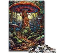 1000 Piece Jigsaw Puzzles for Teenagers Mystical Fantasy Mushrooms Brain Teaser Game Wall Decoration Unique Birthday And Xmas Gifts 50x75cm