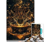1000 Piece Jigsaw Puzzles for Teenagers Mystical Jaguar Spirit Teenager Puzzles,Toys Educational Games Stress Relieving Unique Birthday And Gifts (size 38x26cm)