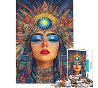 1000 Piece Jigsaw Puzzles for Teenagers Mystical Woman with Sun Crown Brain Intelligence Challenge Addictive Toys Family Games A Work of Art Gifts Ideas (size 38x52cm)