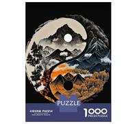 1000 Piece Jigsaw Puzzles for Teenagers Nature Yin Yang Jigsaw for Adults Hands-on Game Pattern Assembly for Birthday, Chrismas 38x26cm/1000pcs