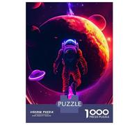 1000 Piece Jigsaw Puzzles for Teenagers Neon Flying Astronomy Jigsaw for Adults DIY Toys Pattern Assembly Help The Brain Exercise 52x38cm/1000pcs