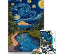 1000 Piece Jigsaw Puzzles for Teenagers Night Sky Night Sky,Family Game Stress Reliever Difficult Challenge Enhance Love between Couples (38x26cm)