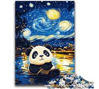 1000 Piece Jigsaw Puzzles for Teenagers Night Sky Panda Teenager Jigsaw,Birthday Present, Gifts, Wall Art for Age 14 Years Up (75x50cm)
