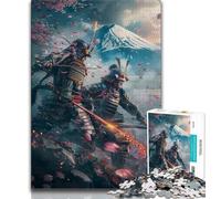 1000 Piece Jigsaw Puzzles for Teenagers Ninja at The Foot of Mount Fuji Teenager Jigsaw,Relax Games Is Ideal As A Gift for The Whole Family 26x38cm