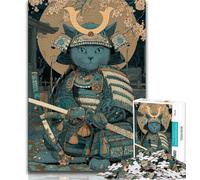 1000 Piece Jigsaw Puzzles for Teenagers Ninja Cat 1000 Pieces for Teenagers,Educational Games Home Decoration Suitable for Desktop Decoration (size 38x26cm)