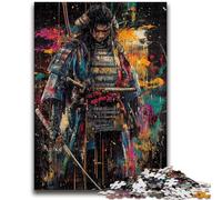 1000 Piece Jigsaw Puzzles for Teenagers Ninja Samurai Oil Painting Decompressing Intellectual Educational Toy Secret Santa Gifts 50x75cm