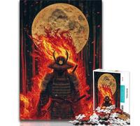 1000 Piece Jigsaw Puzzles for Teenagers Ninja Under The Moon Adult Jigsaw,Fun Activity for Home, Rainy Days Toys, Birthday Gifts 38x26cm