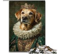 1000 Piece Jigsaw Puzzles for Teenagers Noble Golden Retriever, Learning Educational for Is Ideal As A Gift for The Whole Family (Size 50x75cm)