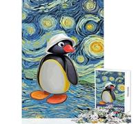 1000 Piece Jigsaw Puzzles for Teenagers Noot Noot Pingu Educational Toy Great Gift Brain Teaser Game Artists Collection, Fine Art Size 38x52cm