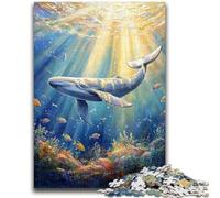 1000 Piece Jigsaw Puzzles for Teenagers Ocean Whales for Age 14 Years And over Decompressing Intellectual Educational Toy Great Gift 50x75cm