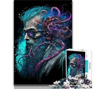 1000 Piece Jigsaw Puzzles for Teenagers Octopus Man Puzzles for Teenagers,Challenging Family Activity Games DIY Toy for Home Wall Decor Gifts (size 38x26cm)