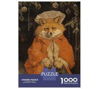1000 Piece Jigsaw Puzzles for Teenagers Old Classic Fox Xmas Jigsaw for Adults Relax Games Hand Speed Race Deal As Gifts for The Whole Family 52x38cm/1000pcs